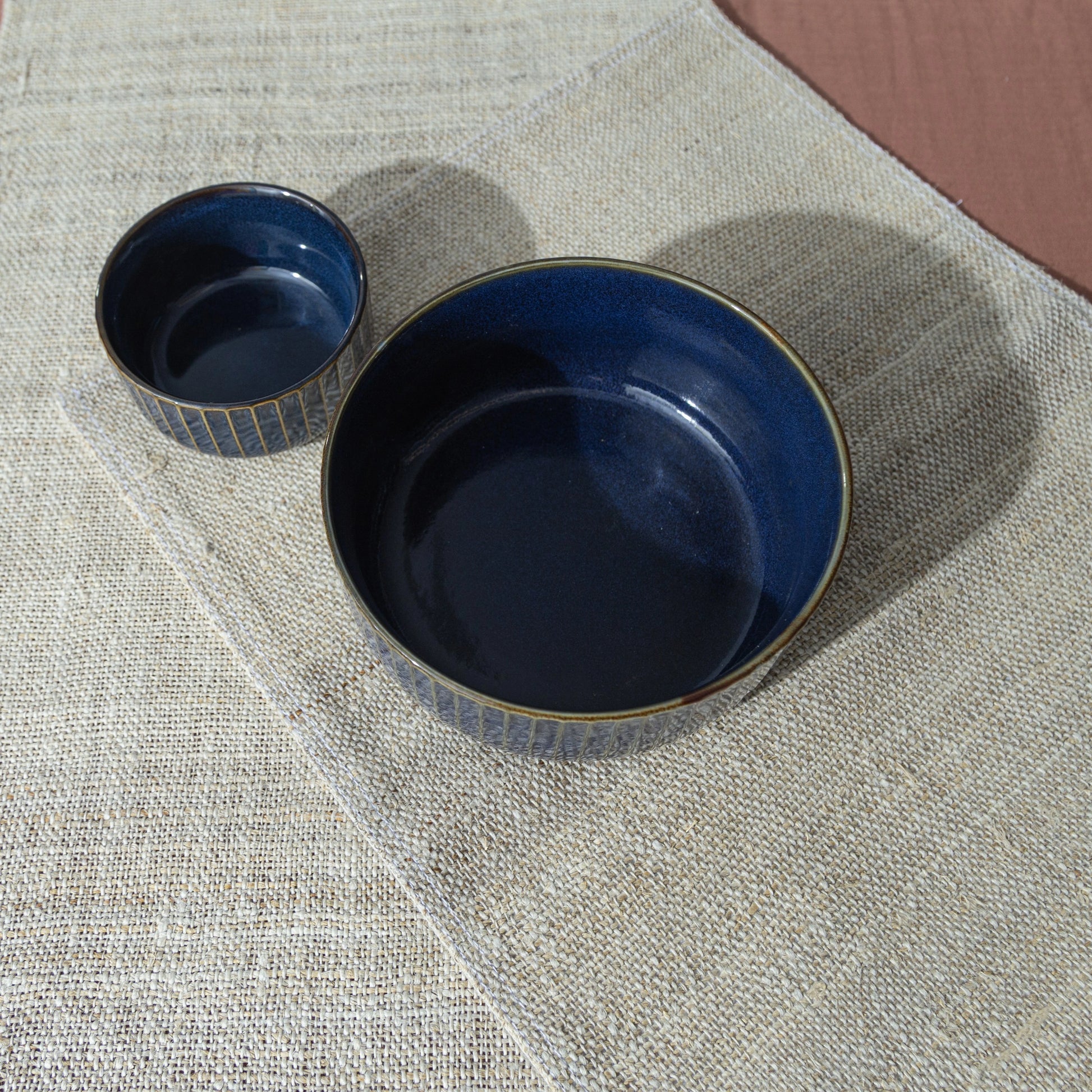 Hemp Burlap Dining Set