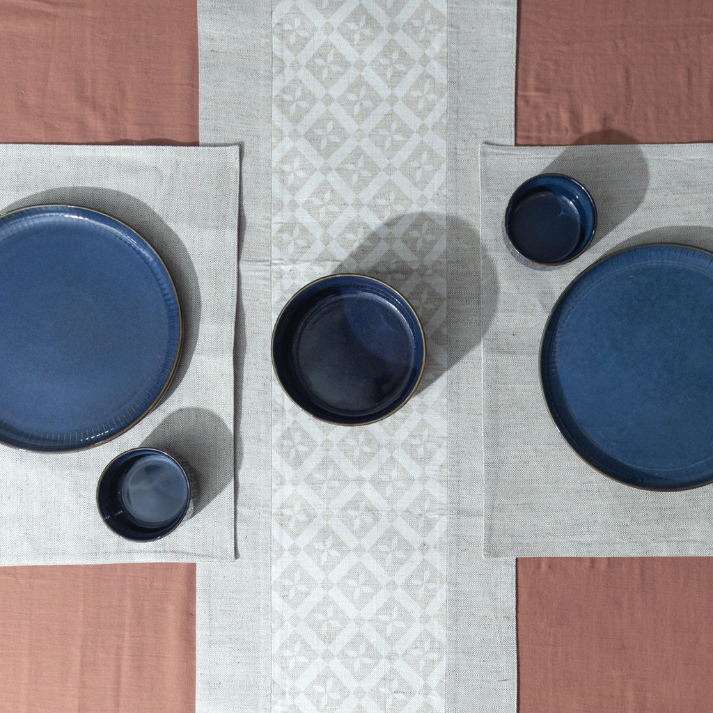 Hemp Floral Dining Set