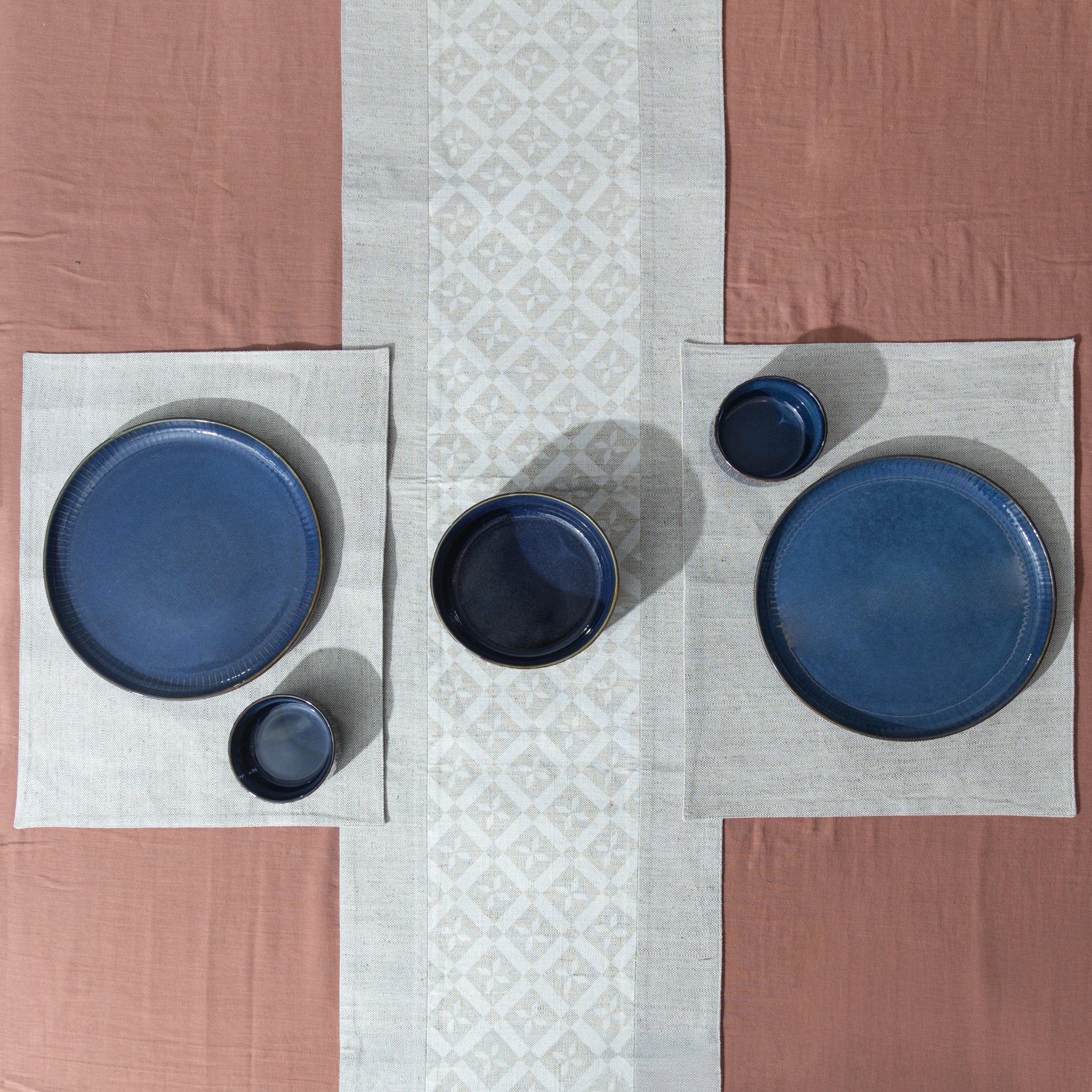 Hemp Floral Dining Set