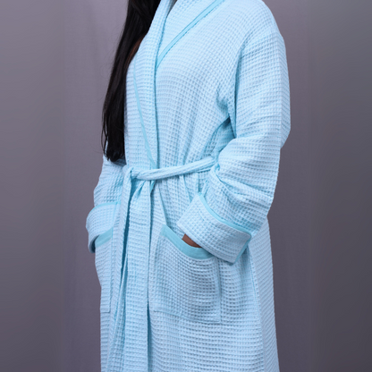 Bamboo Cotton Shawl Collar Bathrobe