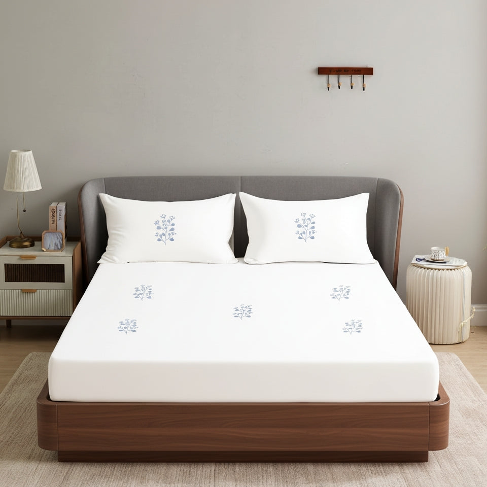 Blue Finch | Cotton Sateen | 500 TC | Bedding