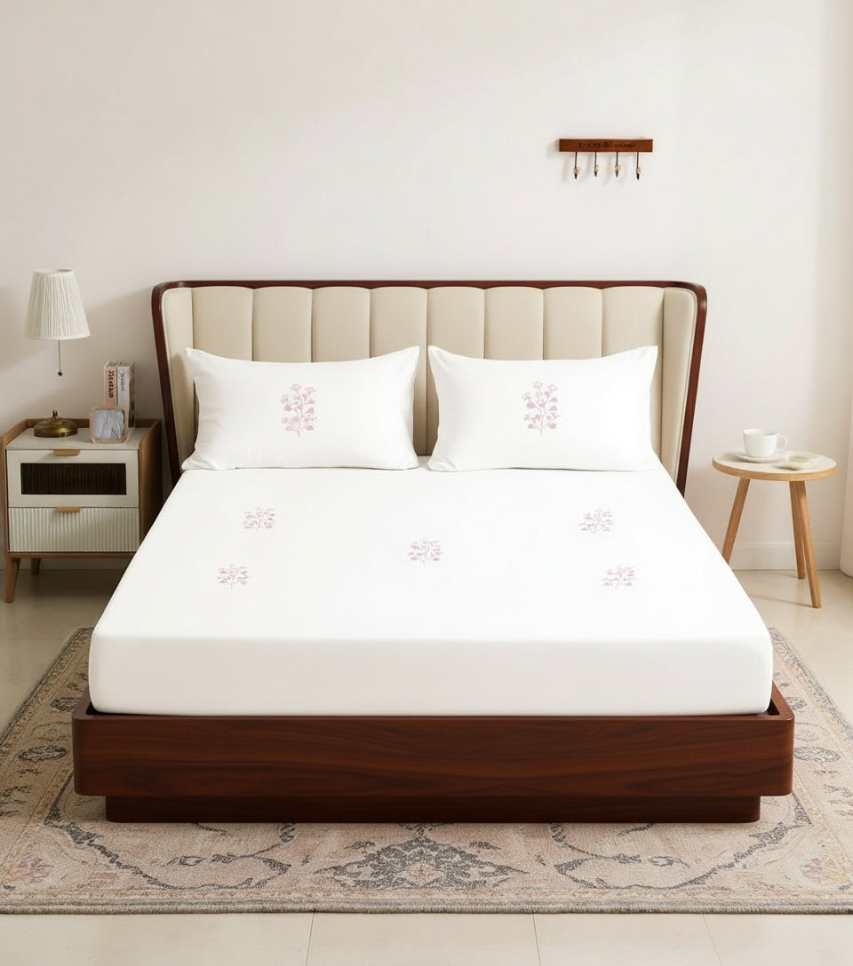 Flushing Pink | Cotton Sateen | 500 TC | Bedding