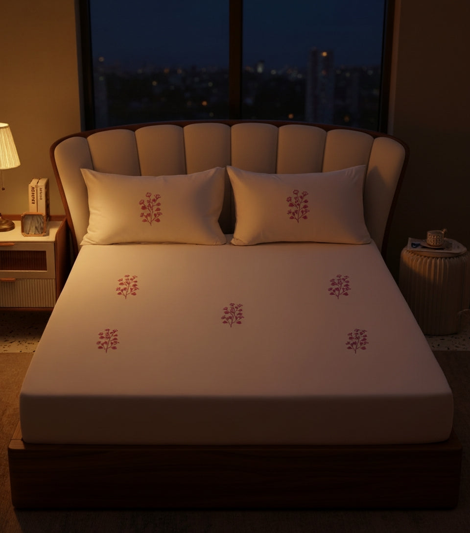 Flushing Pink | Cotton Sateen | 500 TC | Bedding