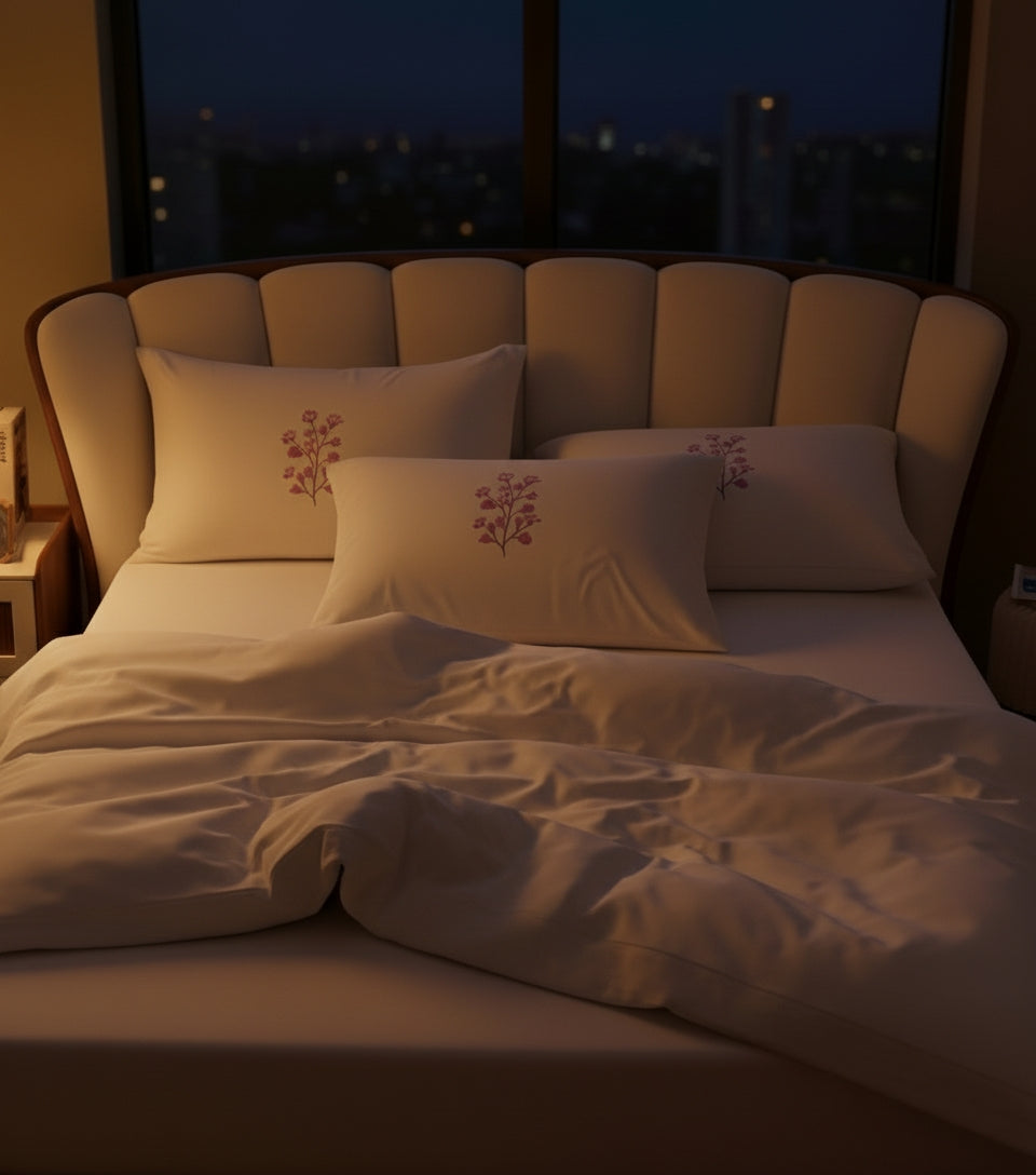 Flushing Pink | Cotton Sateen | 500 TC | Bedding