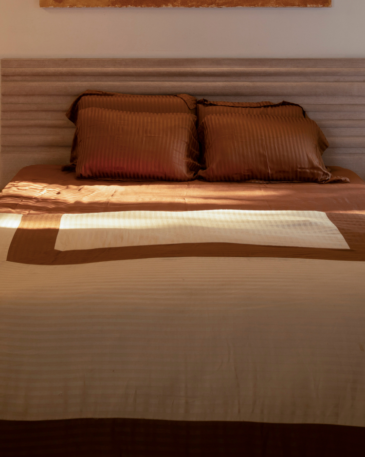 100% BAMBOO Contrast Duvet | Shifting sand